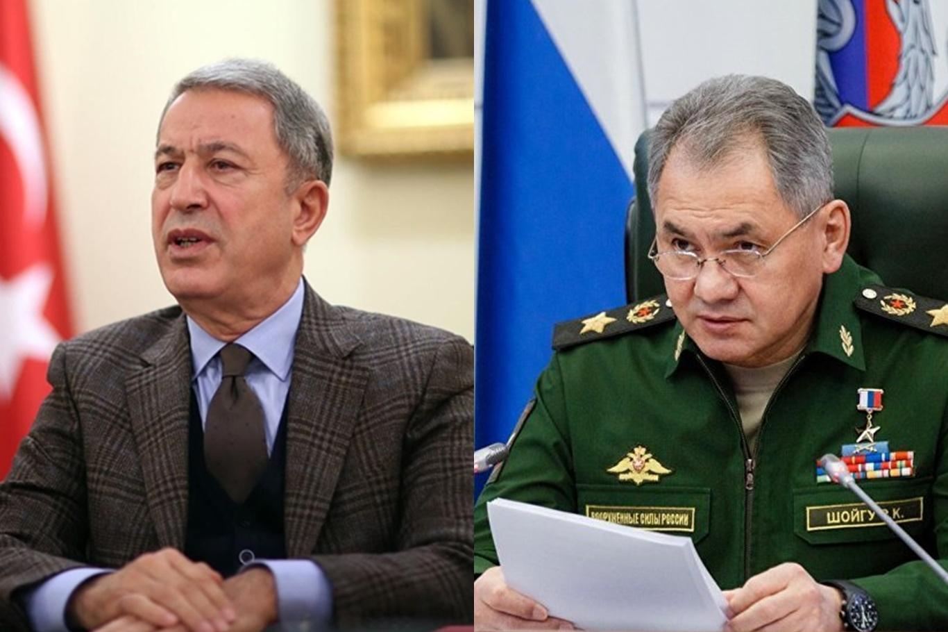 Millî Savunma Bakanı Akar, Rus mevkidaşıyla görüştü